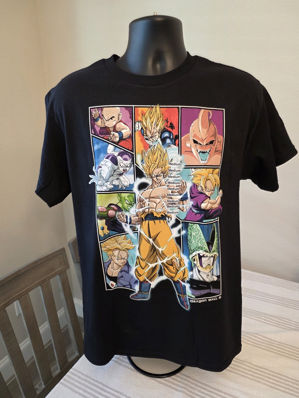 Black Dragon Ball Z Goku Graphic Tee